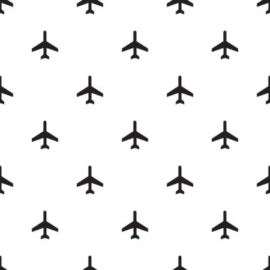 Beyaz üzerinde sorunsuz uçak işareti şekli