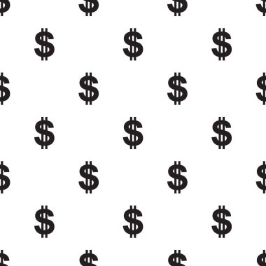 Beyaz üzerinde sorunsuz dolar işareti