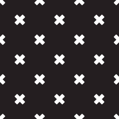 Çapraz sorunsuz X siyah