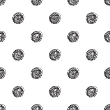 Beyaz üzerinde sorunsuz el çizilmiş daire şekli