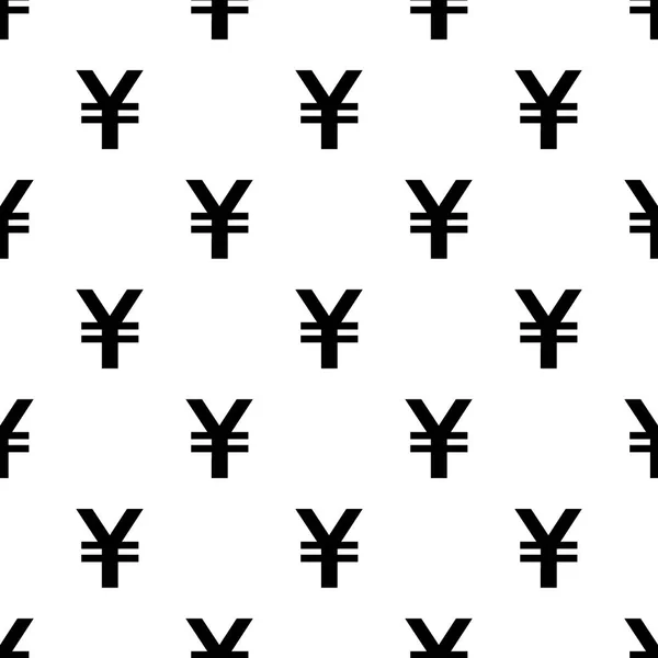 Yen sans couture Modèle de devise sur blanc — Image vectorielle