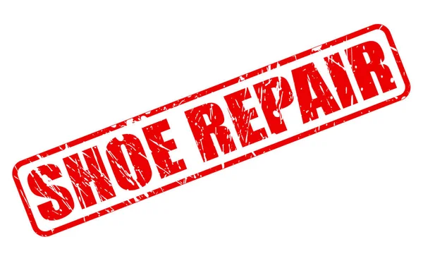 SHOE REPAIR texto de sello rojo — Vector de stock