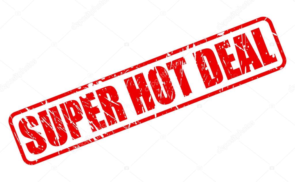 SUPER HOT DEAL red stamp text