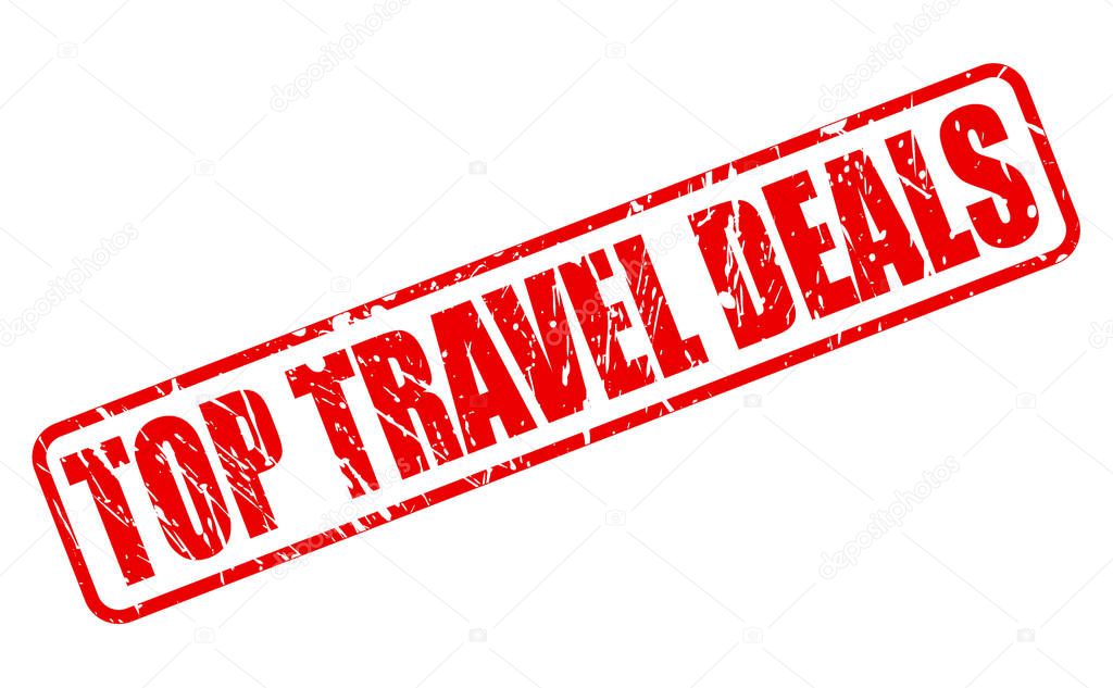 TOP TRAVEL DEALS red stamp text