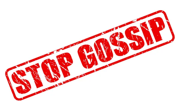 STOP GOSSIP red stamp text — Stock Vector