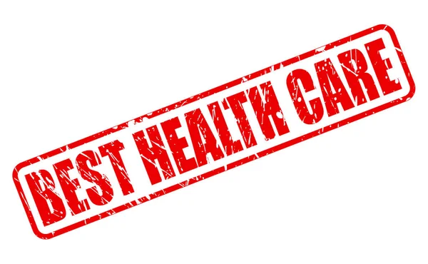 BEST HEALTH CARE red stamp text — Stock Vector