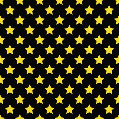 Kesintisiz sarı yıldız desen siyah