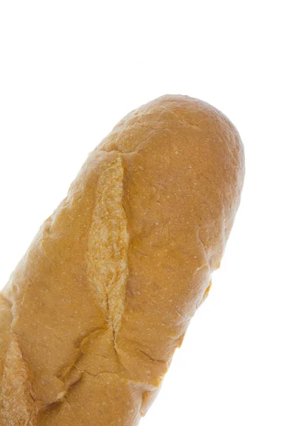 Francouzský chléb izolát na bílém — Stock fotografie