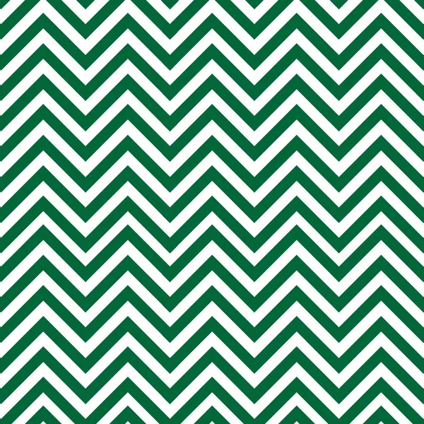 Grön och vit chevron mönster — Stock vektor