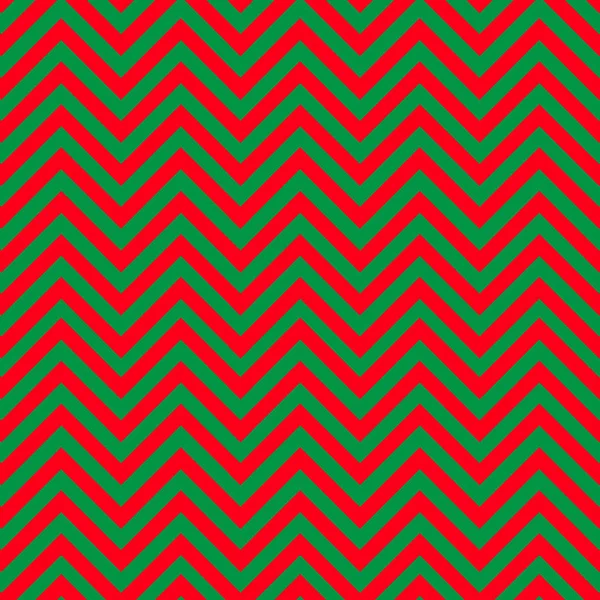 赤と緑のシェブロン パターン — ストックベクタ