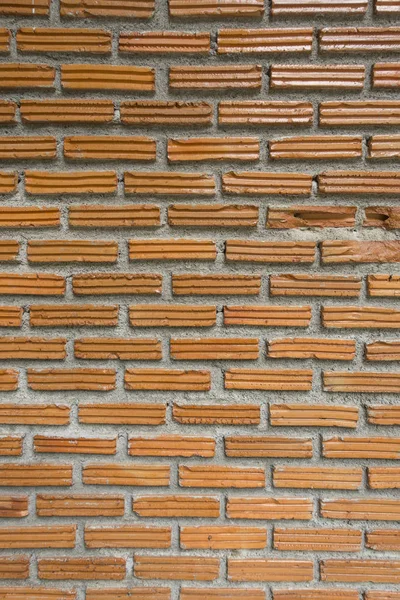 Textura de pared de ladrillo naranja — Foto de Stock