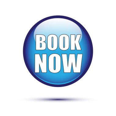 Beyaz mavi parlak kitap şimdi düğmesini