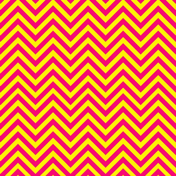 ピンクと黄色のシェブロン パターン — ストックベクタ