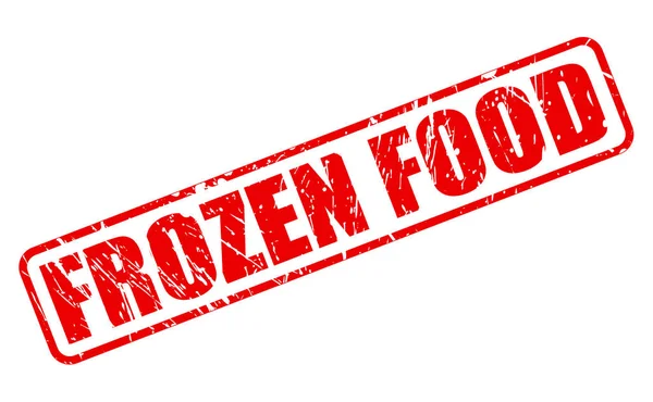 冷凍食品赤スタンプ テキスト — ストックベクタ
