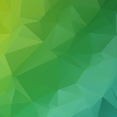Soyut yeşil çokgen