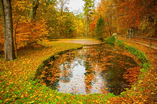 Maďarsko, údolí Szalajka podzim — Stock fotografie