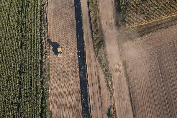 Vrachtwagen van de weg op de bouwplaats — Stockfoto