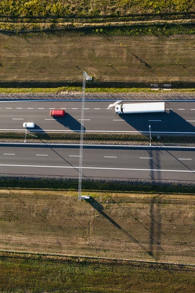 Vue aérienne de l'autoroute — Photo