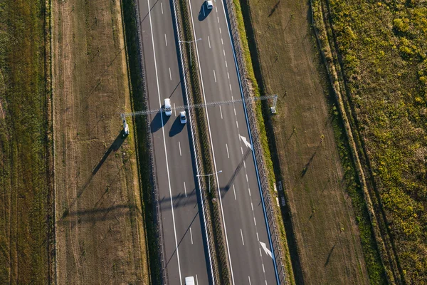 Az autópálya légi kilátása — Stock Fotó