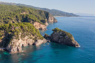 Yunanistan sahil şeridi görünümü