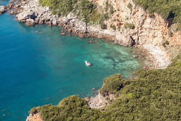 ギリシャの海岸ラインの表示 — ストック写真