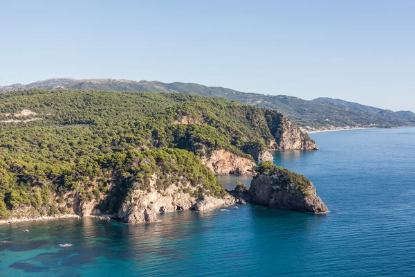 ギリシャの海岸ラインの表示 — ストック写真