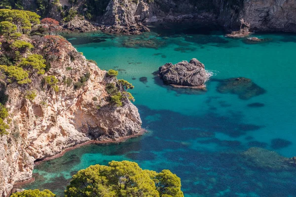 Vista de la costa de Grecia — Foto de Stock