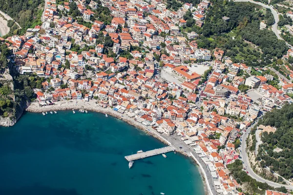 Vy över Grekland kustlinje — Stockfoto