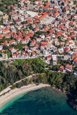 Yunanistan sahil şeridi görünümü