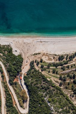 Yunanistan sahil şeridi görünümü