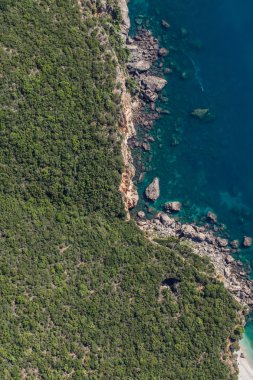 Yunanistan sahil şeridi görünümü