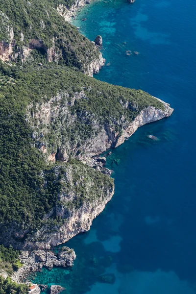 Vista de la costa de Grecia — Foto de Stock