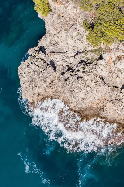 ギリシャの海岸ラインの表示 — ストック写真