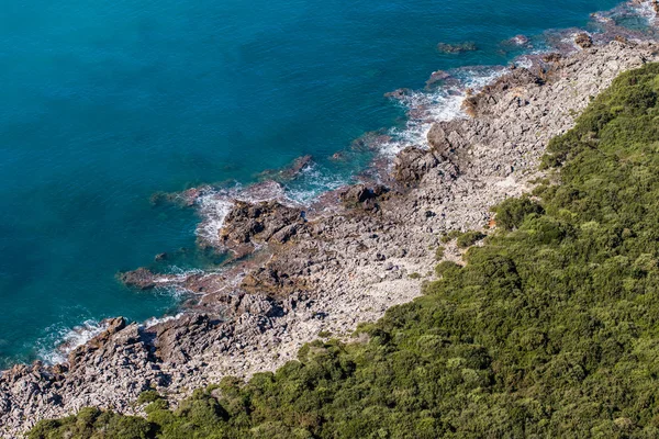 ギリシャの海岸ラインの表示 — ストック写真