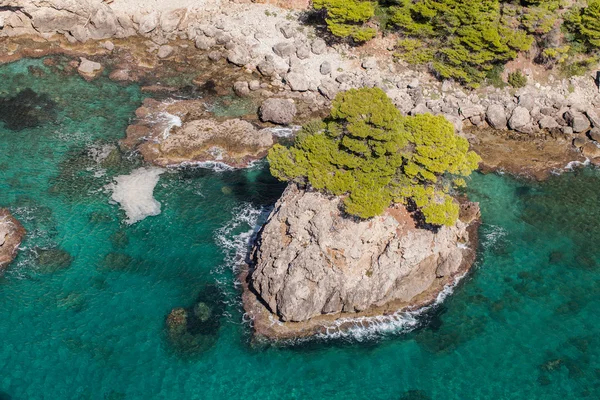 Vista della costa greca — Foto Stock