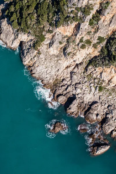 ギリシャの海岸ラインの表示 — ストック写真