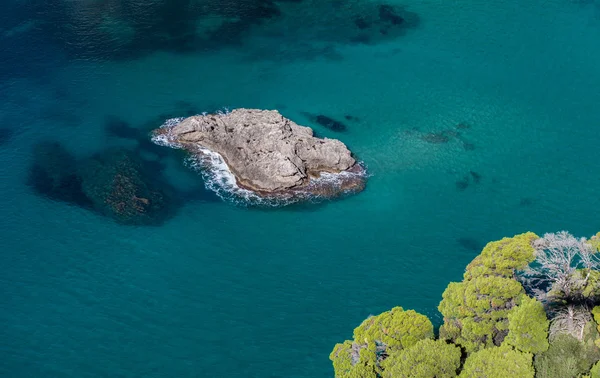 Vista della costa greca — Foto Stock