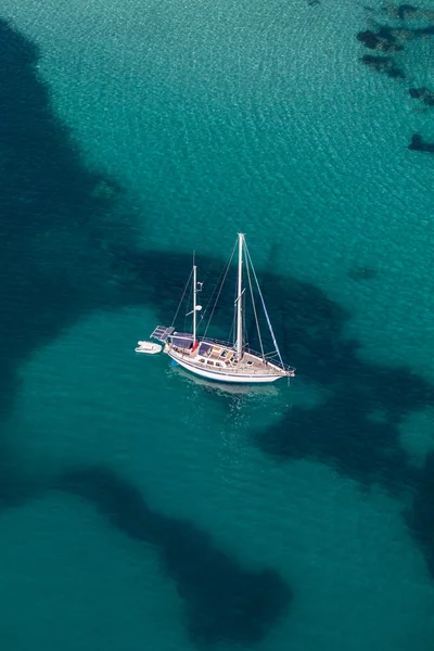 Vista aérea en yate — Foto de Stock