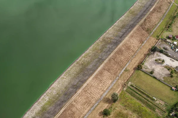 Aerial view of the lake near Otmuchow — Stock Photo, Image