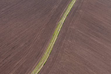 Bahar alanının havadan görünümü