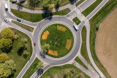 dolambaçlı City havadan görünümü