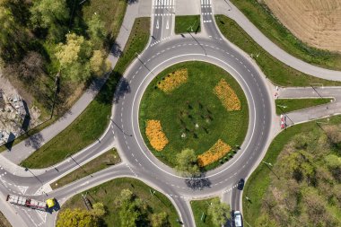 dolambaçlı City havadan görünümü