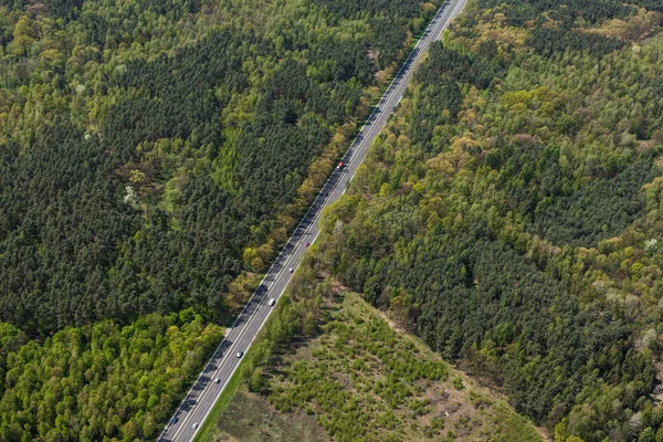 Aerial view of highway — Stock Photo, Image