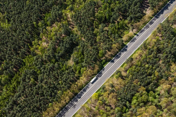 Aerial view of highway — Stock Photo, Image