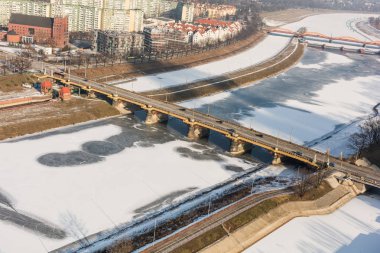 Wroclaw şehrinin havadan görünümü