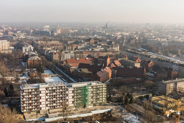 Vista aérea de la ciudad de Wroclaw —  Fotos de Stock