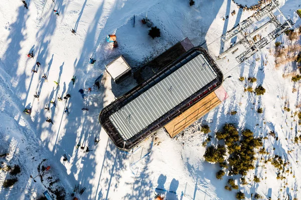 Berg skilift — Stockfoto