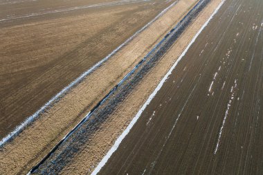 Kış aylarında Polonya yol 