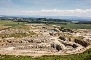 taş ocağı Polonya havadan görünümü