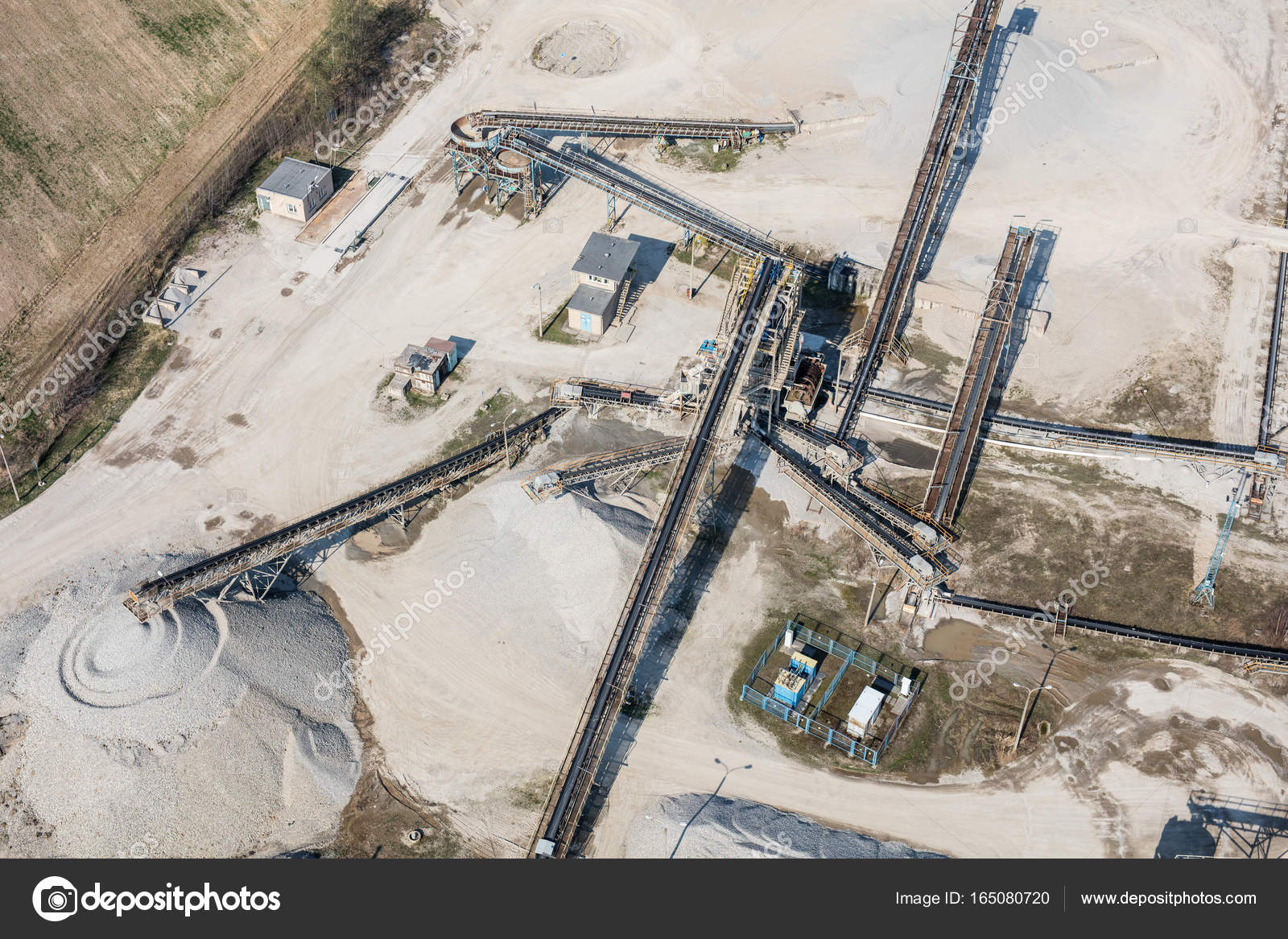 Sand and stone processing plant Stock Photo by ©yeti88 165080720